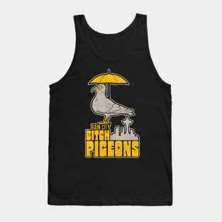 Defunct Rain City Bitch Pigeons Seattle Hockey Fan Tank Top